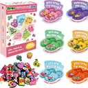 JX 48 Pack Valentine's Day Cards for Kids Classroom with 96 Shoes Charms & Goodie Bags,Valentine Gifts for Kids Teen Boys Girls School Class Exchange