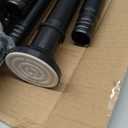 Tension Curtain Rod, Extra Long Outdoor Curtain Rod 43-100 Inch Adjustable, 1.1 Inch Diameter Thick Heavy Duty Black Shower Curtain Rod, Stainless Steel Shower Rod for Bathroom No Drilling, No Rust