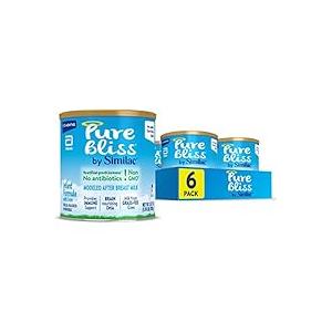 6-Pack Pure Bliss by Similac Infant Formula Powder, Easy to Digest, Non-GMO, 24.7-oz Can