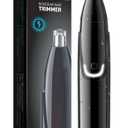ZORAMI Rechargeable Ear and Nose Hair Trimmer - 2026 Professional Painless Eyebrow & Facial Hair Trimmer for Men Women, Powerful Motor and Dual-Edge Blades for Smoother Cutting Black