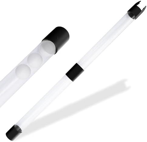 Wakefa Golf Ball Retriever Golf Ball Picker Tube Holds About 25 Balls, Detachable Ball Collector Perfect Golf Ball Accessories for Everyone
