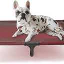 Suddus Elevated Dogs Bed Waterproof Outdoor, Portable Raised Dog Cot, Dog Beds Off the Floor, Dog Beds Easy Clean Indoor or Outdoor Use, Large, Red