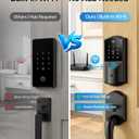Built-in WiFi Smart Lock with Handle Set - Firstriver Fingerprint Keyless Entry Door Lock for Front Door, App Control, Digital Keypad Deadbolt, Auto Lock, Compatible with Alexa & Google Assistant