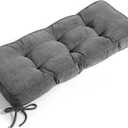 Detiblue Bench Cushion for Indoor Furniture36x14x4Inch Tufted Bench Seat Cushion with Non-Slip, Comfortable and Durable for Shoe/Entryway/Storage with CushionElita Gray (36x14inch)