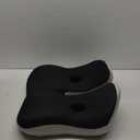 Seat Cushions,Comfort Memory Foam Cushion for Office Chair,Car Seat, Donut Cushion for Coccyx,Tailbone Pain Relief,Larger Size for Short Drivers,Long Sitting Office Workers (Balck&White)