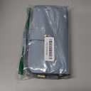 GAEKEAO Wallet for Women Clutch RFID Blocking Wristlet Leather Purse Large Capacity Credit Card Holder with Grip Hand Strap (Blue)