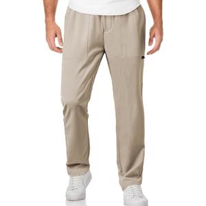 JMIERR Mens Casual Lightweight Pants Stretch Elastic Waist Drawstring Jogging Sweatpants Pants