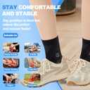 2 x Ankle Brace for Women & Men, Ankle Compression Sleeves for Plantar Fasciitis Relief, Ankle Support for Arthritis, Inflammation Relief, and Circulation(L) (Large) (Black, L)