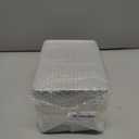 2Pcs Metal Tin Box, 8.6x 6.3x 2.5Rectangular Empty Tin Box Containers with Lids, Large Tinplate Containers for Home Organizer, Gifts, Cookies, Pencil Case, Car Keys, Craft Storage, Silver Tone