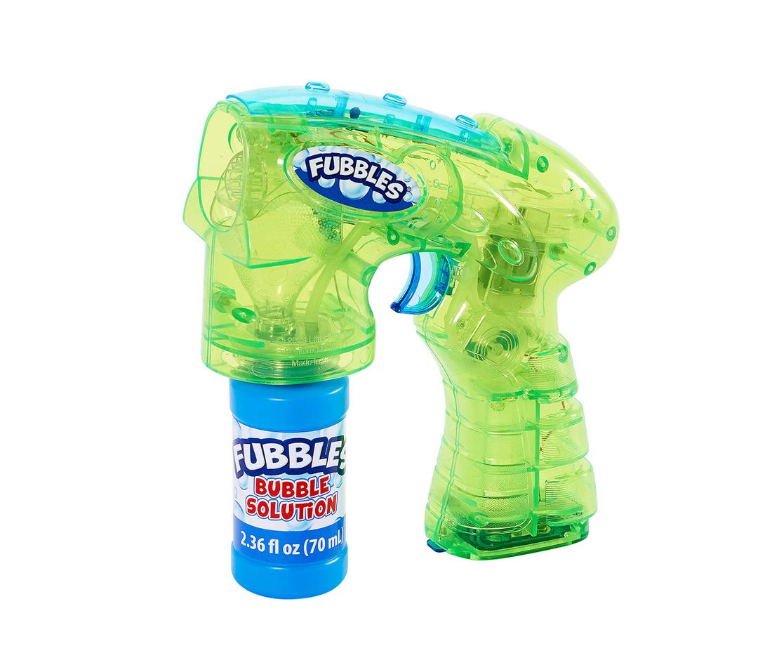 Little Kids Fubbles Light Up Bubble Blaster Blows tons of Bubbles for Kids Includes Bubble Solution, Teal