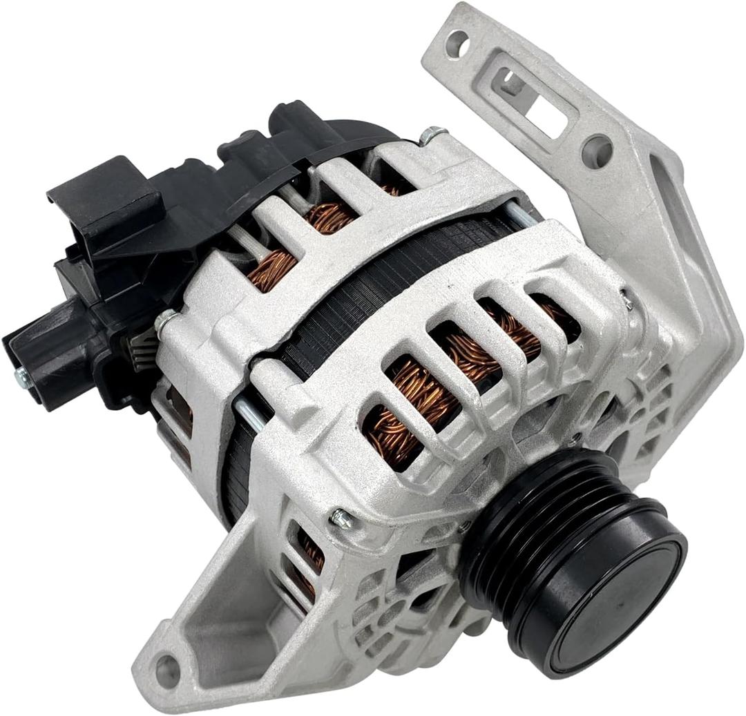 BV6T-10300-EA 150A 12V Alternator Compatible with Ford Focus 2012-2018 2.0L L4 4-Groove Decoupler Pulley Clockwise Replace 11617 11653N FG15S065 BV6Z-10346-E BV6T10300EA