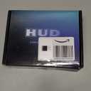 wiiyii Car HUD C5, Head-Up Display, OBDII & GPS Scanner, Vehicle Speed, Fuel Consumption, Clear Fault Code, Compatible with All Cars