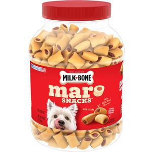Milk-Bone MaroSnacks Small Dog Treats With Bone Marrow, 40 Ounce Container (2.5 Pound (Pack of 1)), Best By: 08-09-26