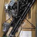 Christmas Tree Lights 340LED with Topper Star, IP67 Waterproof Remote Control Waterfall Lights with Pole, 16 Modes 3 Timers Dimmable Christmas Decorations for Outdoor Yard (Multicolored)