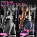 Booty Bands, Blood Flow Restriction Bands for Women/Men, Adjustable BFR Training Bands for Glutes & Hip Building, Occlusion Resistance Bands