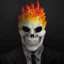 Skull Mask Ghostface Mask Scary Demon Skeleton Full Head Mask Horror Ghost Face Headgear Masque Creepy Helmet Halloween Costume Accessories Props