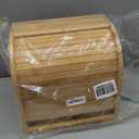 HOOBRO Bread Box, Bamboo Bread Box for Kitchen Countertop, 2 Tier Roll-Top Bread Bin, Food Storage Box, Large Capacity Keeper, Wooden Storage Cabinet, for Kitchen, Dining Room, Natural YL13MB01