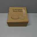 12 Pcs Unbreakable Deep Dinner Plates Set, 10 inch Reusable Plastic Wheat Straw Plates, Microwave and Dishwasher Safe Plate for Kitchen, Lightweight Plate for Dessert, BPA Free, White Gray