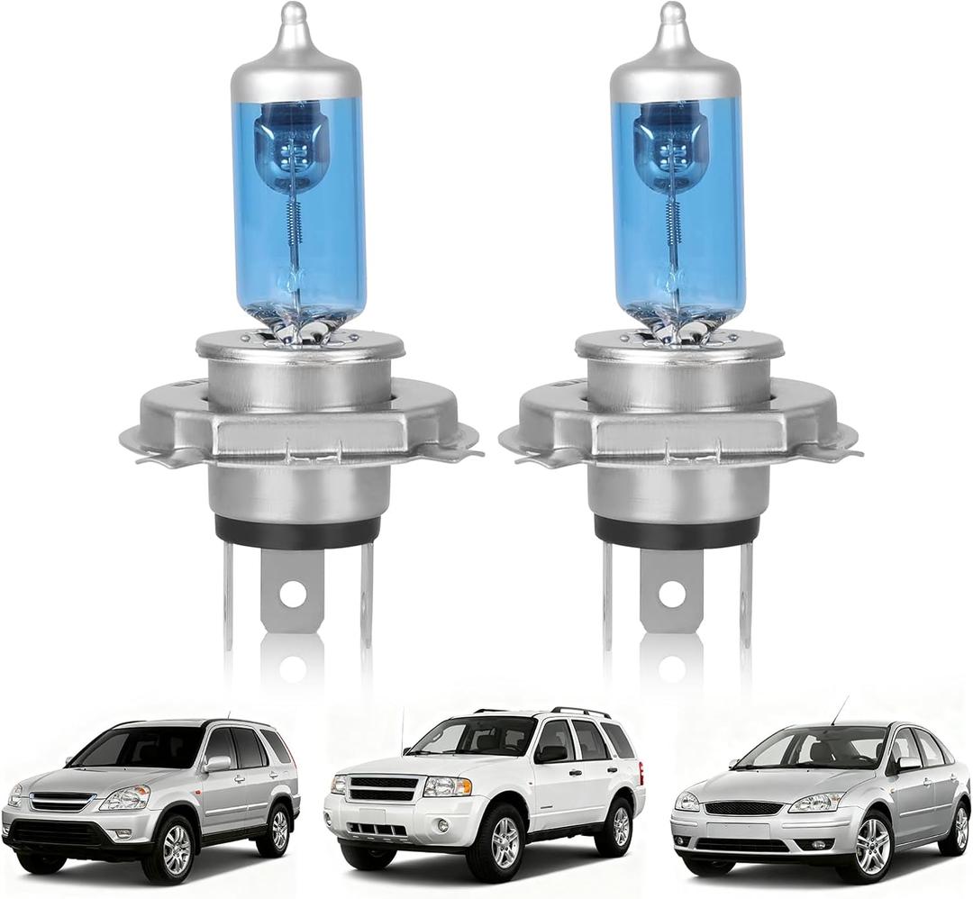 9003/H4 Halogen Headlight Bulb,Fit 1997-2004/2007 2008 2009 2010 2011 2012 2013 2014 for HONDA CRV, Bright White Light 4200k,High/Low Beam,Plug and Play,High Performance Headlight Replacement,2 PCS