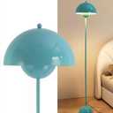 COSYLUX Modern Floor Lamp for Living Room, Industrial Tall Standing Lamp for Bedroom, Metal Shade Reflecting Light Reading Floor Lamp for Office, Nursery Room, Corner (Turquoise Blue)