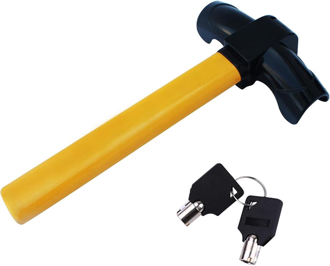 Car Steering Wheel Lock, lootaan Heavy Duty Anti-Theft Steering Wheel Lock, Auto Security Travel Locking Gear, Universal Car Security Lock for Truck Van SUVs