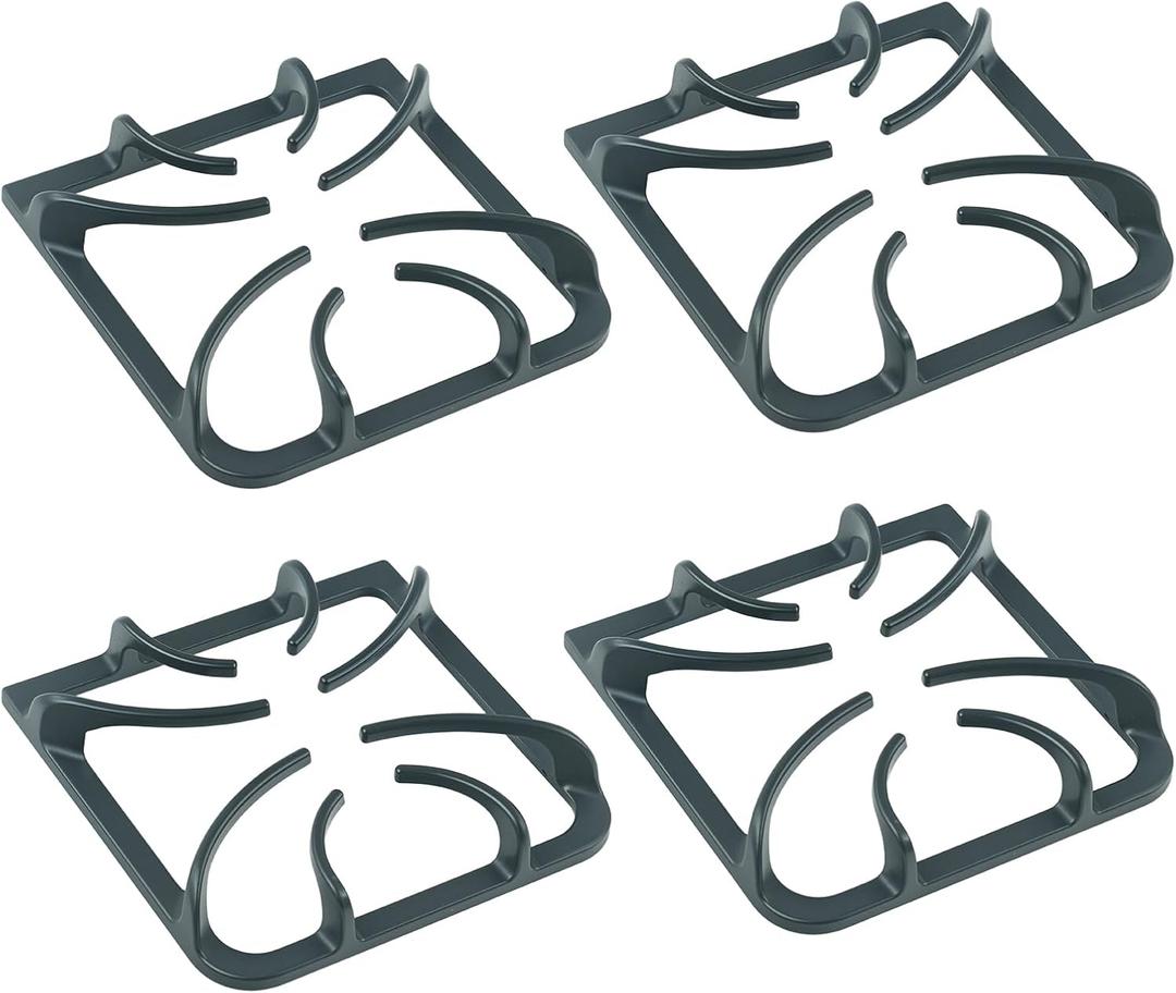 316202405 Burner Grate Replacement for Frigidaire Stove Parts Gas Range Top Parts Cast Iron Surface Grate, Stove Burner Replacement FFGF3047LSH, FFGF3047LSF, 4 Pack