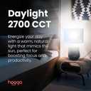 hooga Circadian Rhythm Full Spectrum LED Light Bulb - 2700K, 2100K, 1400K, Flicker-Free, Blue Light Free Night Mode, 7W Energy Efficient Warm White for Sleep, Relaxation & Focus - 4 Pack