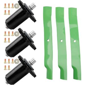 3 Pack 59202600 Mower Deck Spindle High Lift Blade Kit Compatible with Ariens Gravely Pro Master, Pro Stance, Pro Turn ZT Replaces# 59215400 59225700 69219700 58810800 69207500 14230,285-300,82-042