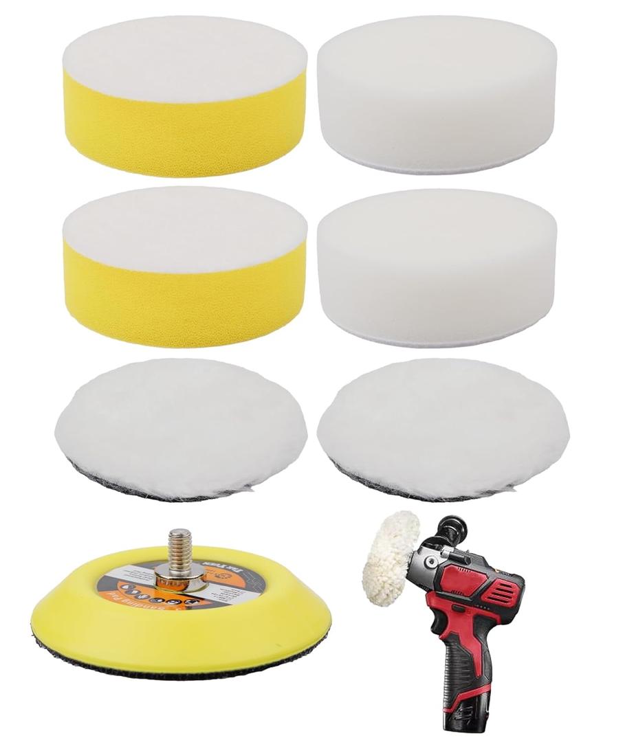 49-36-2438 Buffing Polishing Pads Fits for Milwaukee Electric Tools M12 Spot Polisher and Sander 7Pack