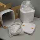 Automatic Dog Feeder - 8L/34 Cups Large Capacity Automatic Cat Food Dispenser with LCD Screen, Large Food Tray, Battery Operated, Timed Cat Feeder, Up to 50 Portions 6 Meals Per Day, Keeps Fresh (White)