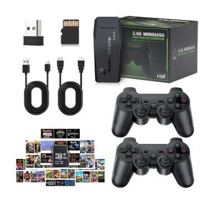 2025 New Wireless Console,Retro Stick Game,Wireless Game Stick Dongle,4K HD Plug and Play Retro Arcade TV Gaming Console with Builtin 9 Emulators,Built in 20000+Games