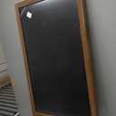 Chezarra A Frame Chalkboard Sign, 40"x20" Extra Large Sidewalk Chalk Board, Wooden Standing ChalkBoards Set with Markers, Double-Sided Magnetic Blackboard for Cafés, Weddings, Party Guide