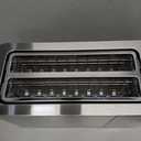 Mueller UltraToast Full Stainless Steel Toaster 4 Slice, Long Extra-Wide Slots for Bagels and Waffles, 6 Browning Levels, LED Display, Cancel/Defrost/Reheat Functions & Removable Tray, Kitchen Gadgets