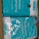 Amazon Basics Flushable Adult Toilet Wipes, Formulated without Fragrance, 504 Count (12 Packs of 42)