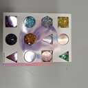 Holographic Chunky Glitter, Set of 12, Licool Craft Glitter for Resin Art Crafts, Cosmetic Glitter for Nail Body Face Eye, Epoxy Resin Sequin Flake Sparkle for Slime Tumbler Jewelry Making