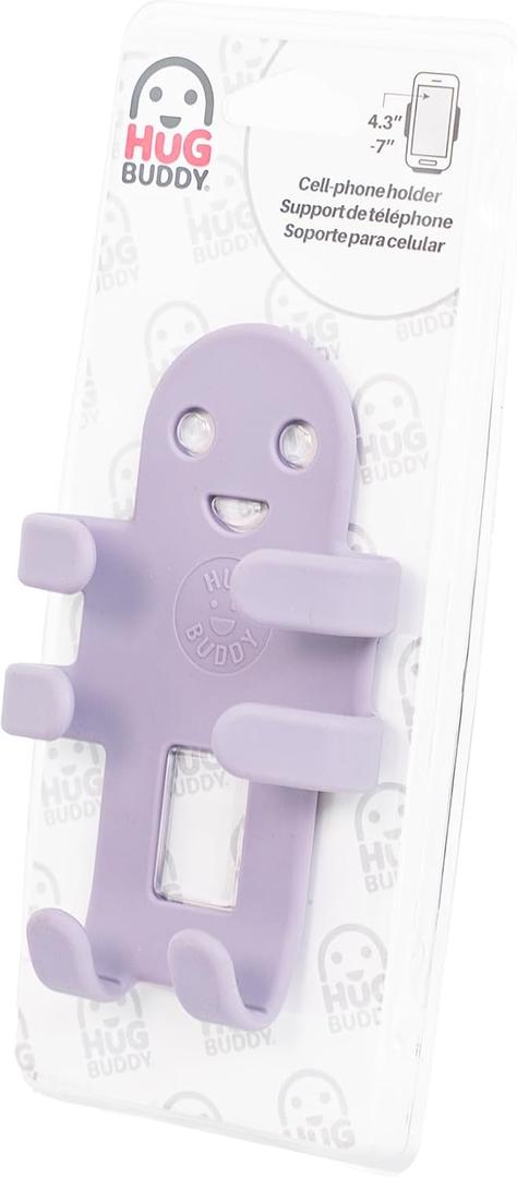 Hug Buddy Air Vent Universal Car Cell Phone Holder, Adjustable, Mount Compatible with iPhone, Samsung Galaxy, LG, Google, Nexus 5X, and Most Smartphones, Lovely Lavender