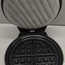 Chefman Anti-Overflow Belgian Waffle Maker w/Shade Selector, Temperature Control, Mess Free Moat, Round Iron w/Nonstick Plates & Cool Touch Handle, Measuring Cup Included, Black