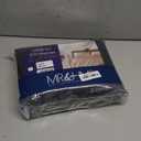 MR&HM Satin Bed Sheets, Queen Size Sheets Set, 4 Pcs Silky Bedding Set with Elastic Corner Straps and 15 Inches Deep Pocket for Mattress (Queen, Black)