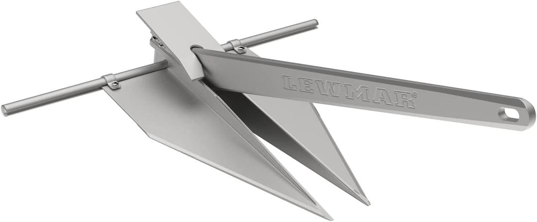 Lewmar 4 lb. LFX Fluke Anchor for Boats Anchoring in Mud or Sand, Aluminum