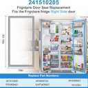 UPGRADED 241510205 Refrigerator Door Gasket Seal Compatible with Frigidaire Refrigerator Door Gasket Replacement FGHC2331PFAA FFSC2323TS8 Door Gasket Seal AP4565725 1614354 Door Gasket