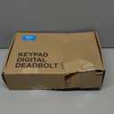 Veise Fingerprint Door Lock Set, Keyless Entry Door Lock, Front Handle Set, Electronic Keypad Deadbolt with Lever Handle, 2 Keys, Auto-Locking, One-time Codes, Easy to Install, Oil Rubbed Bronze