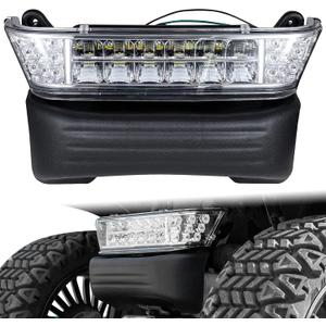 Upgrade Golf Cart Headlight Kit with Bumper for Club Car Precedent 2004-UP, Golf Cart Front LED Light Kit Replacement 12V for Club Car Precedent