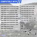 ABS Wheel Speed Sensor Front Left Right Compatible with 2000 2001 2002 2003 2004 2005 2006 Chevy Avalanche Express Silverado Suburban Tahoe GMC Savana Sierra Yukon XL # 15037208 ALS482