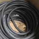Guitrees 150FT 5/8 Heavy Duty Rubber Garden Hose - 300psi Working, 1000psi Burst - Hot/Cold Water - Five-Layered Braiding for Durability - Versatile for Gardening, Agriculture, Construction(Black)