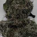 AUSCAMOTEK Camouflage Ghillie Suit for Outdoor Activities  Ideal for Users Under 4'8" Tall, Lightweight 5-in-1 Set for Hunting, Airsoft, and Halloween