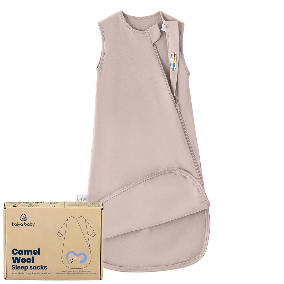 kaiya baby Unisex Sleeping Bag for Babies and Toddlers 0.5 Tog Sleep Sack 06 Months, Newborn Sleep Sack, Wearable Blanket Baby, One Piece Sleeveless, Gifts for Baby