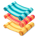 Sloosh 3 Pack 4-in-1 Inflatable Pool Floats - Water Hammock Lounges, Multi-Purpose Swimming Pool Accessories (Saddle, Lounge Chair, Drifter) for Pool, Lake, Outdoor, Beach