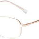 ADE WU Fashion Glasses for Woman Men, Y2k Rectangle Blue Light Glasses 90s Metal Gold Silver Black Fake Glasses