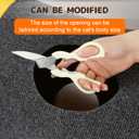 Activity Play Cat Mat, Play Bag for Cat with 4 Holes, Durable Play Rug for Cats, Collapsible Fun Interactive Training Toys Mat for Cats Diameter 16 in, Length 24 in