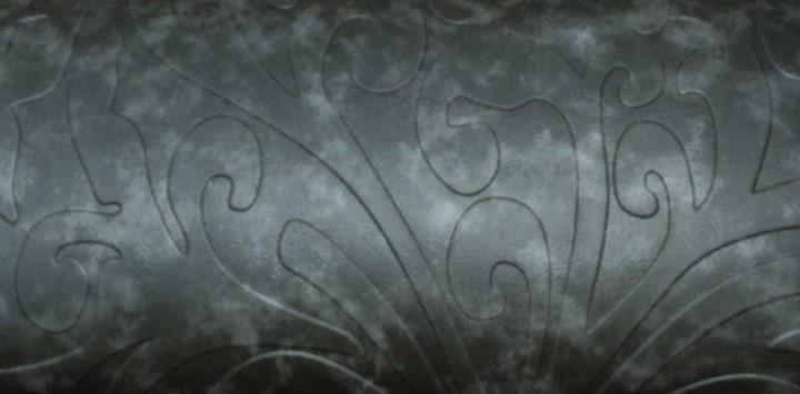 Matt Black White Design 20"x16" 